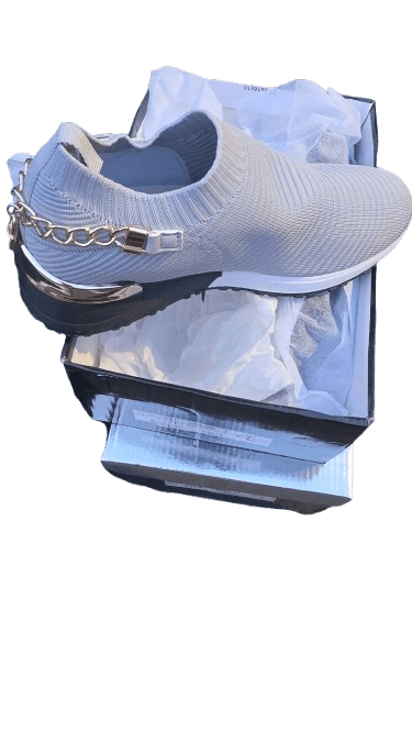 Chain Heel Slip On Trainers — image 1